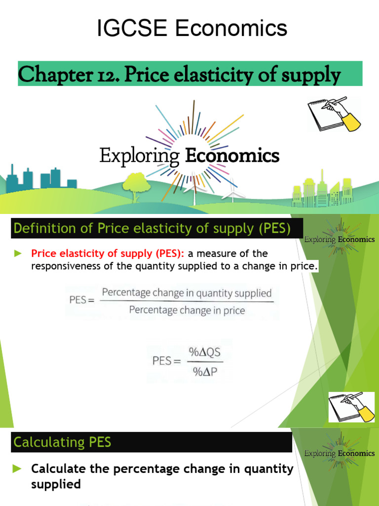 Price Elasticity of Supply | PDF | Elasticity (Economics) | Supply ...