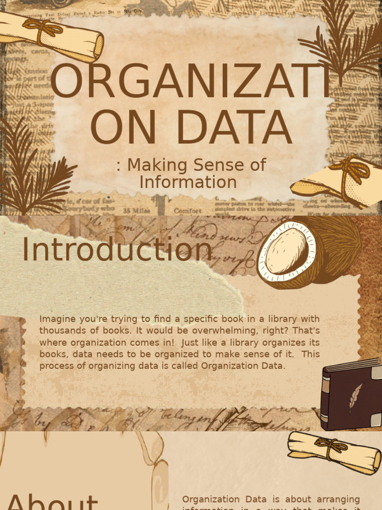 Organizing Data for Better Understanding | PDF | Information