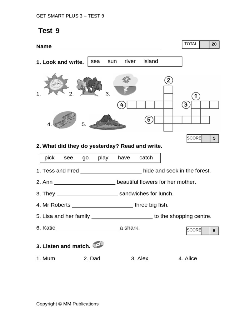 Get Smart Plus 3 - Malaysia - Test 9 | PDF