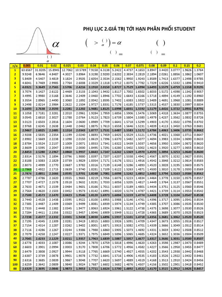 Bang Tra Gia Tri Toi Han Student | PDF