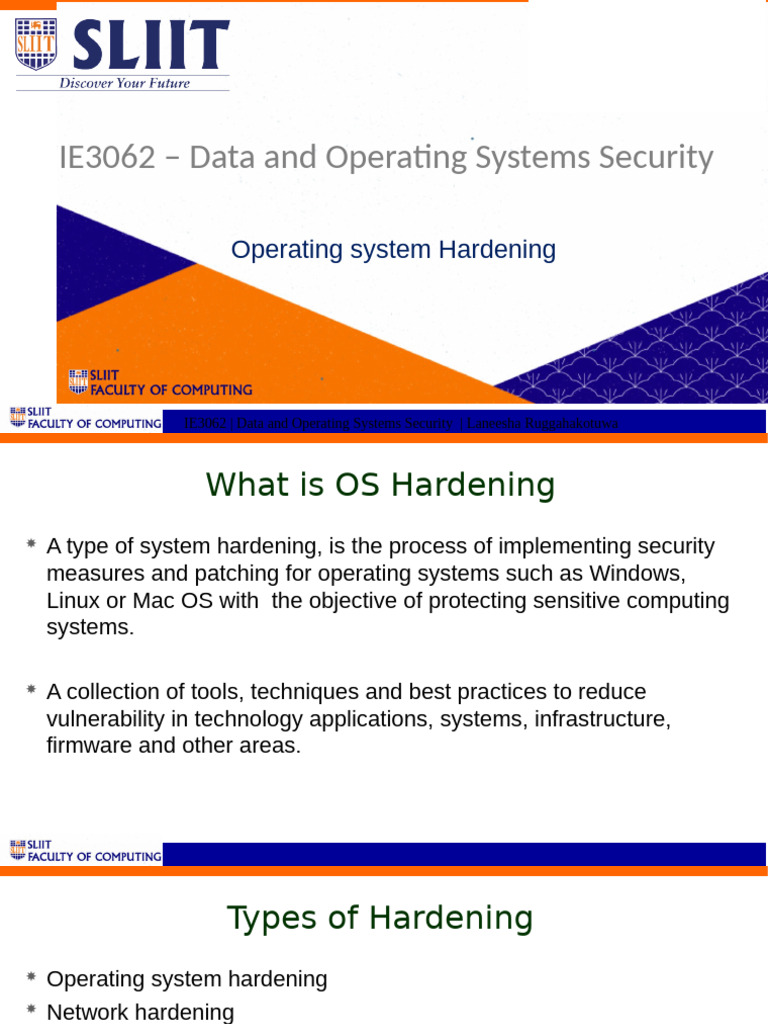 OS Hardening Best Practices Guide | PDF | Security | Computer Security