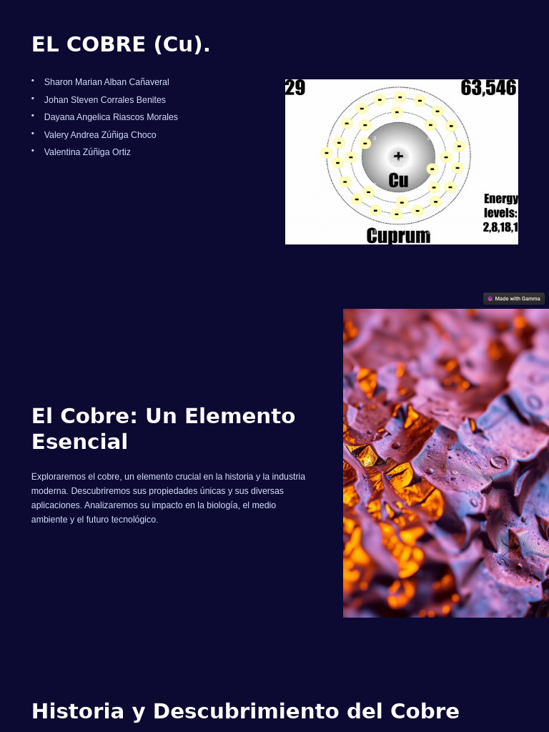Propiedades y Usos del Cobre Esencial | PDF