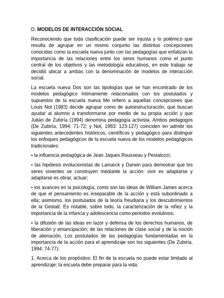 Interacción Social | PDF | Pedagogía | Aprendizaje