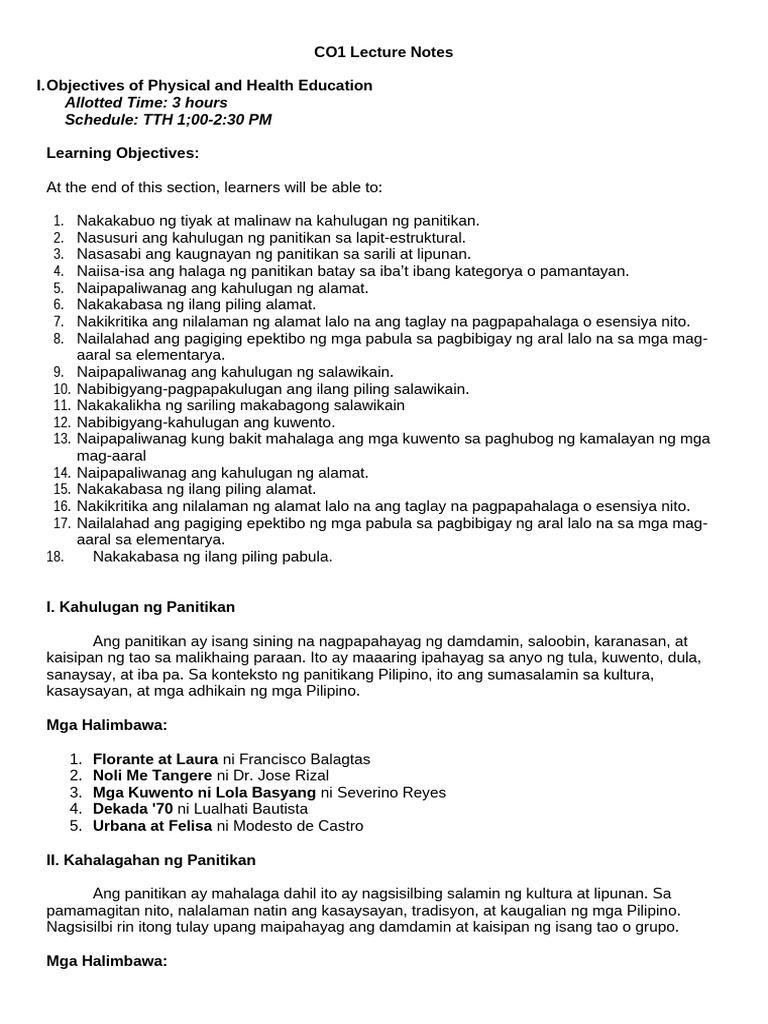 EED FIL B Chapter 1 Lecture Notes | PDF