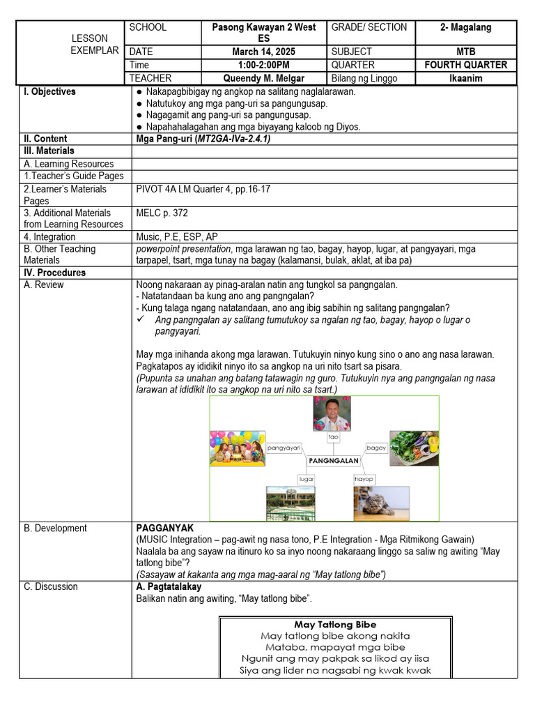 Cot MTB 2 Q4 Le | PDF