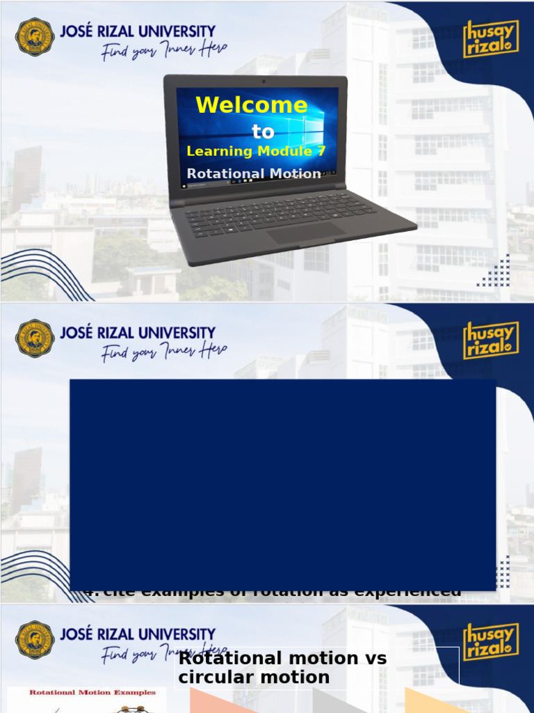 Module+7+ +Rotational+Motion | PDF | Rotation Around A Fixed Axis | Angle