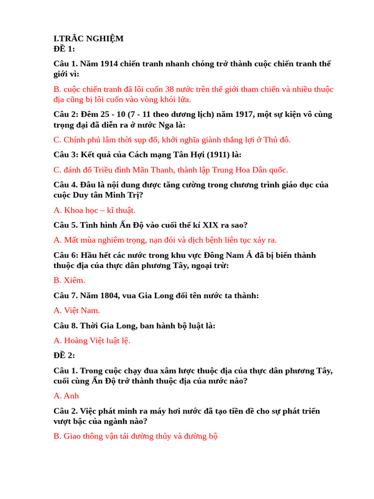 LICH SU | PDF