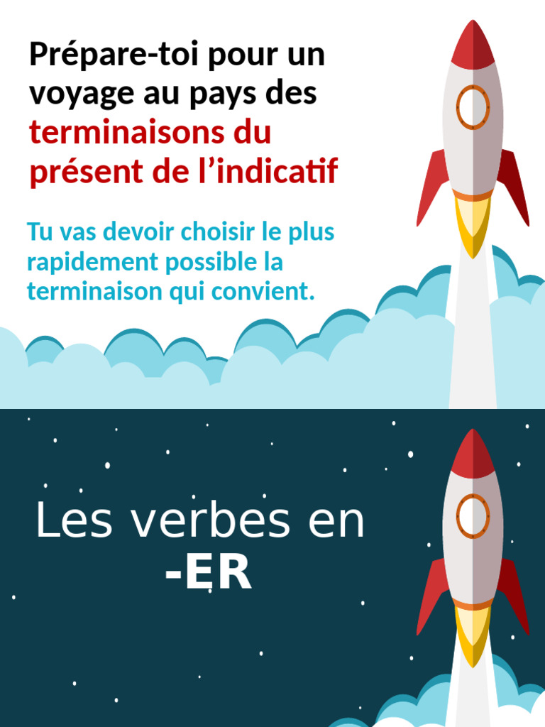 Conjugaison des verbes en -ER au présent | PDF