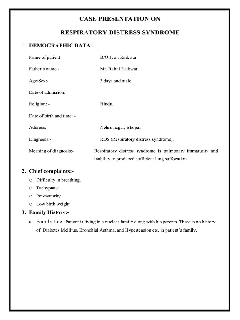Respirotory Distress Syndrome | PDF | Lung | Respiratory Diseases