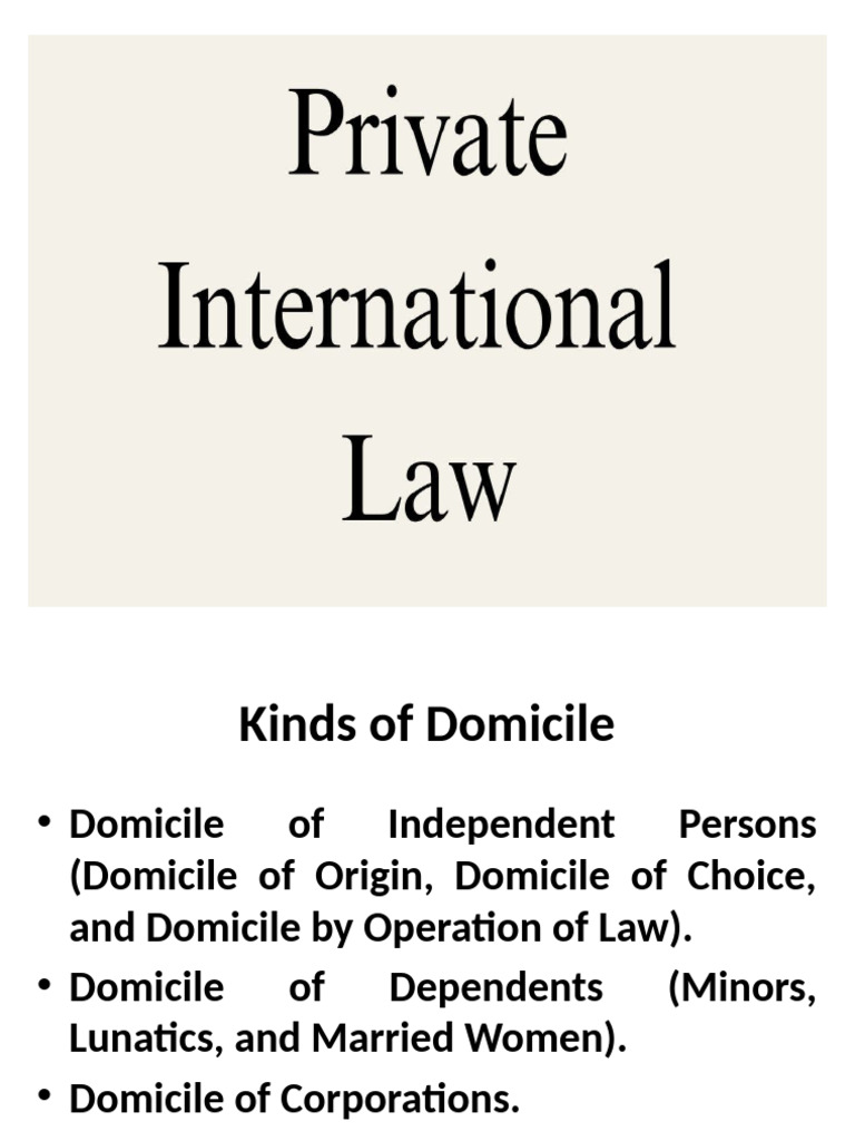 Types of Domicile Explained | PDF | Domicile (Law) | Legal Guardian