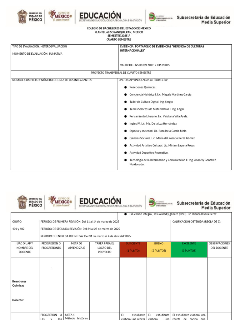 Portafolio de Evidencias 2025-A COBAEM | PDF | Trigonometría | Geometría