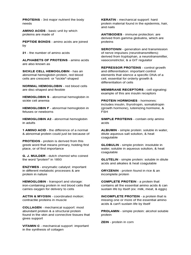 Proteins | PDF | Amino Acid | Proteins