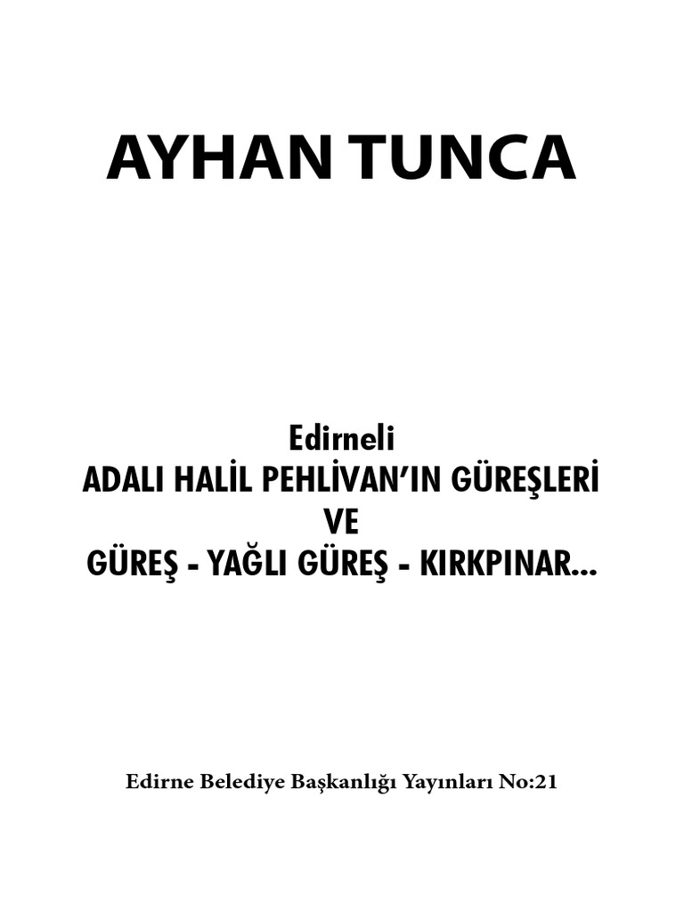 Adalı Halil Ayhan Tunca | PDF