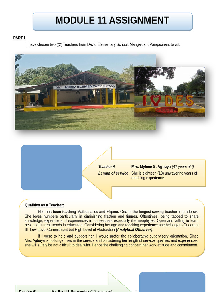 module 11 david | PDF | Teachers | Learning