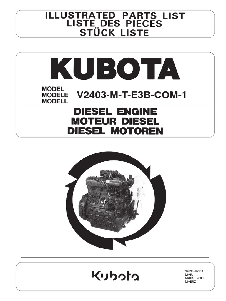 V2403 Spare Parts Manual | PDF