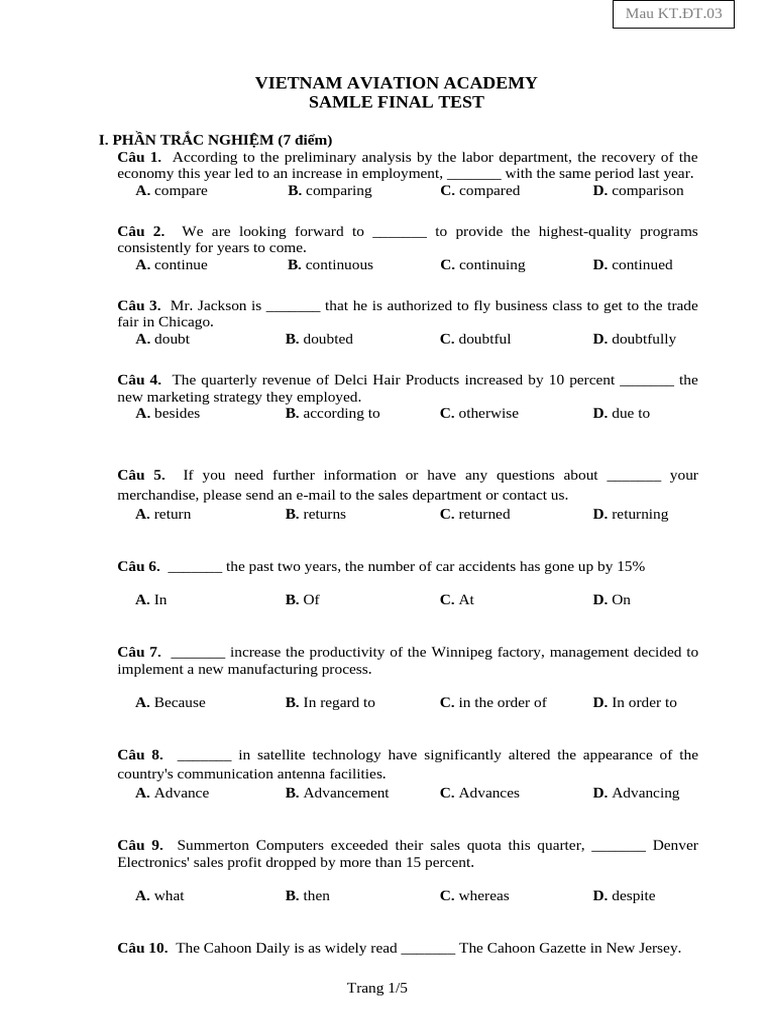 Week 8 - Vaa-Samle Final Test | PDF