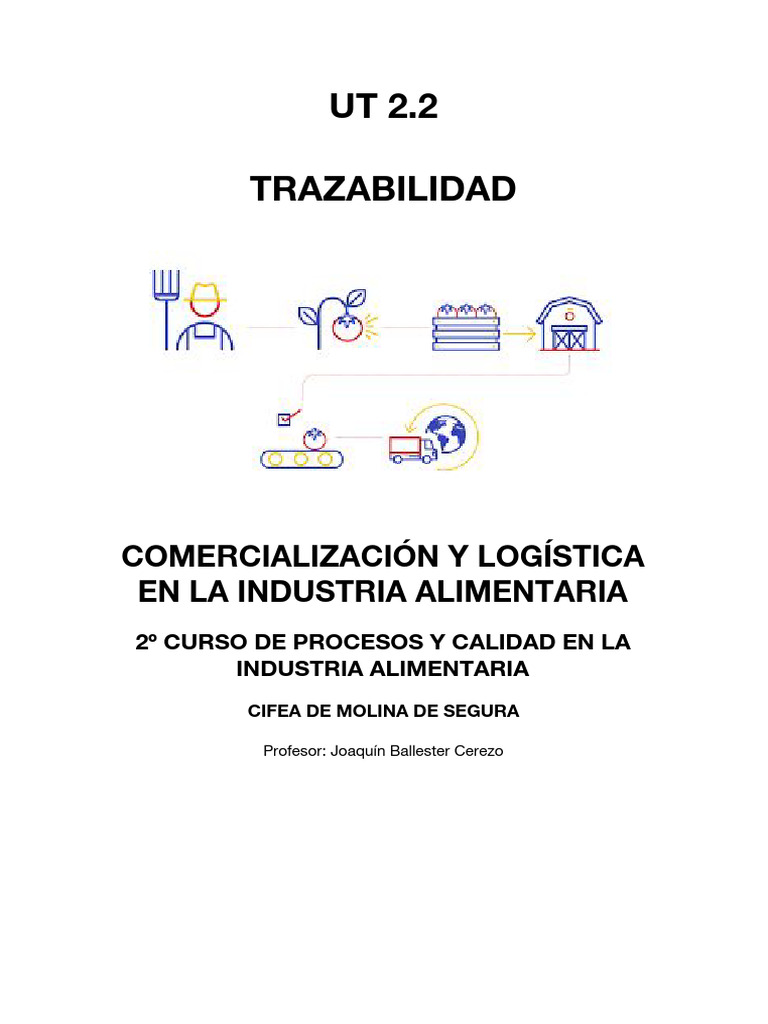 Trazabilidad en la Industria Alimentaria | PDF | Identificación de ...