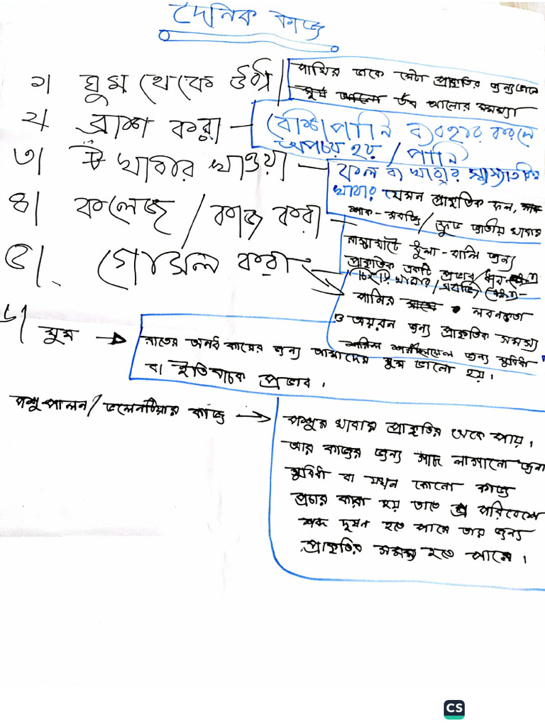 Participants Perception on Relation Between Nature and Daily Tasks | PDF