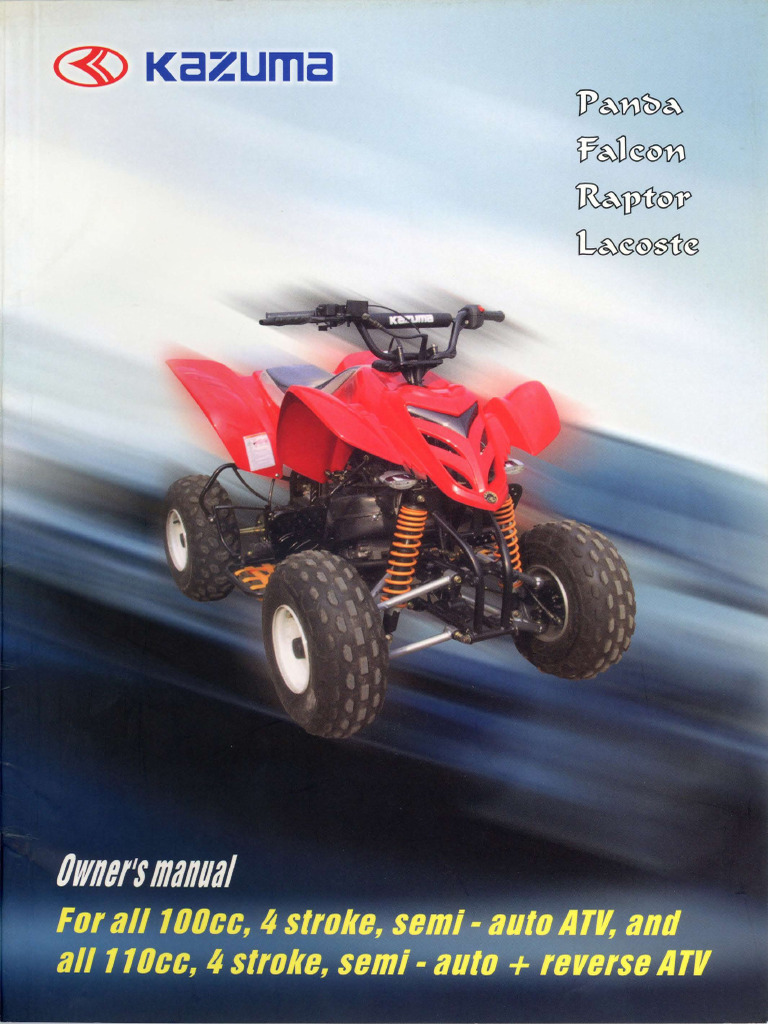Manual For Falcon Panda Lacoste Raptor | PDF