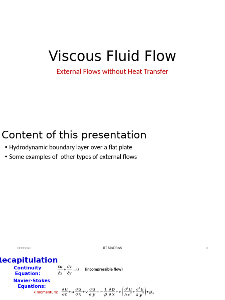 Viscous Fluid Flow and Boundary Layers | PDF | Boundary Layer | Fluid ...