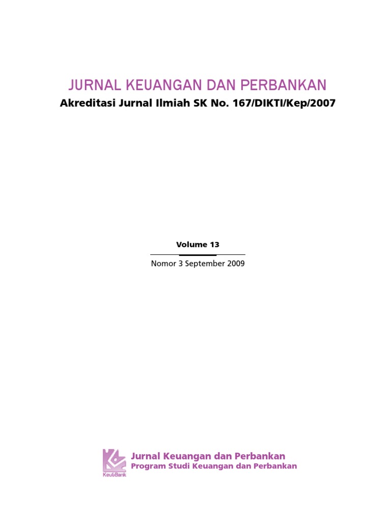 Jurnal Keuangan Dan Perbankan Pdf
