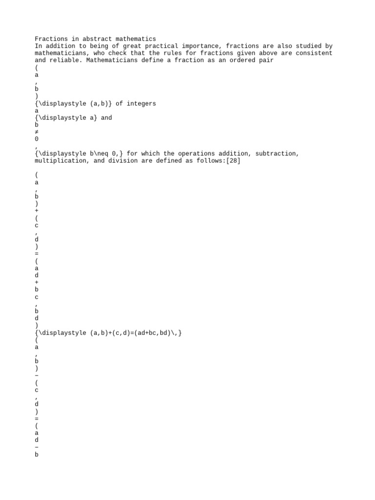 Understanding Fractions in Mathematics | PDF | Rational Number | Field ...