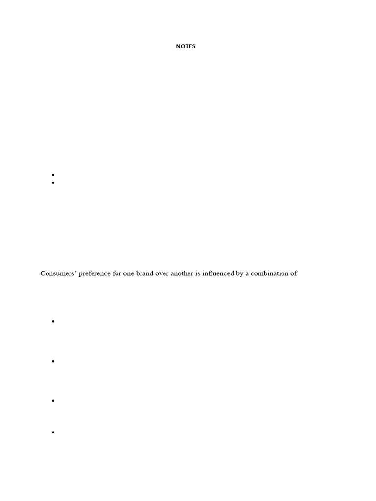 Elaborative Notes | PDF | Brand | Consumer Behaviour