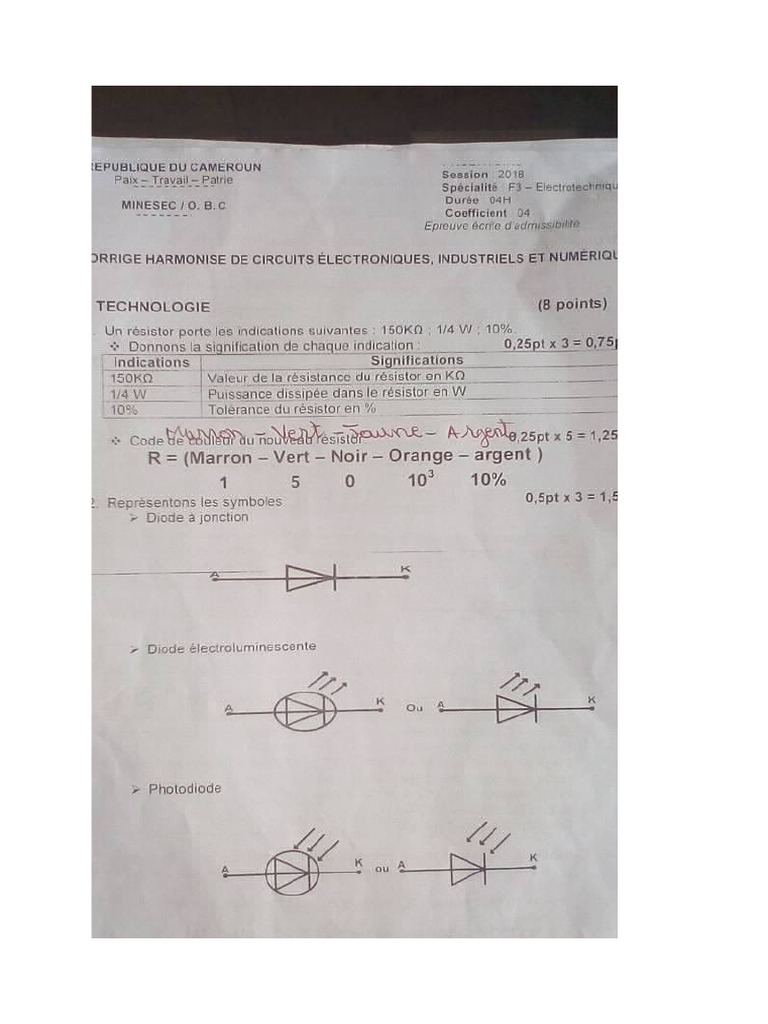 Corrigé Circuits PF3 | PDF