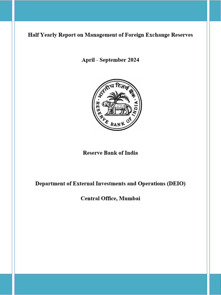Foreign Exchange Reserves Report 2024 | PDF | Financial Risk | Special ...