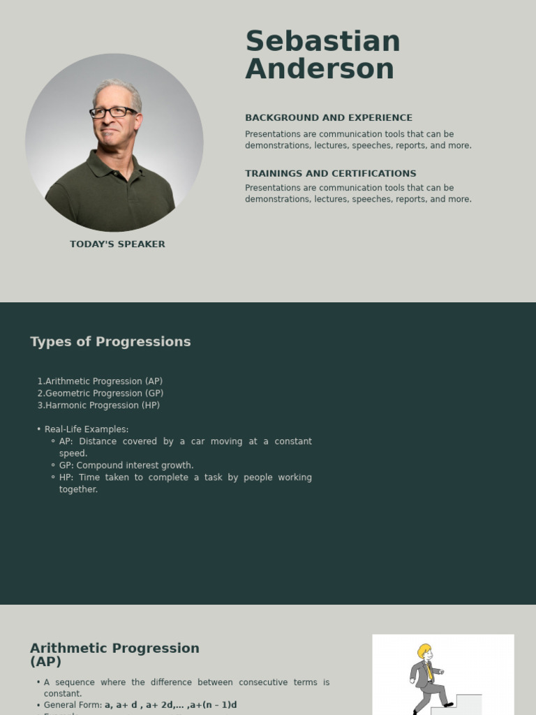 Understanding Arithmetic and Geometric Progressions | PDF | Mathematics ...