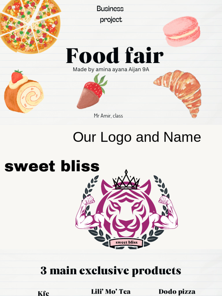 Food Fair Project by Amina Ayana | PDF