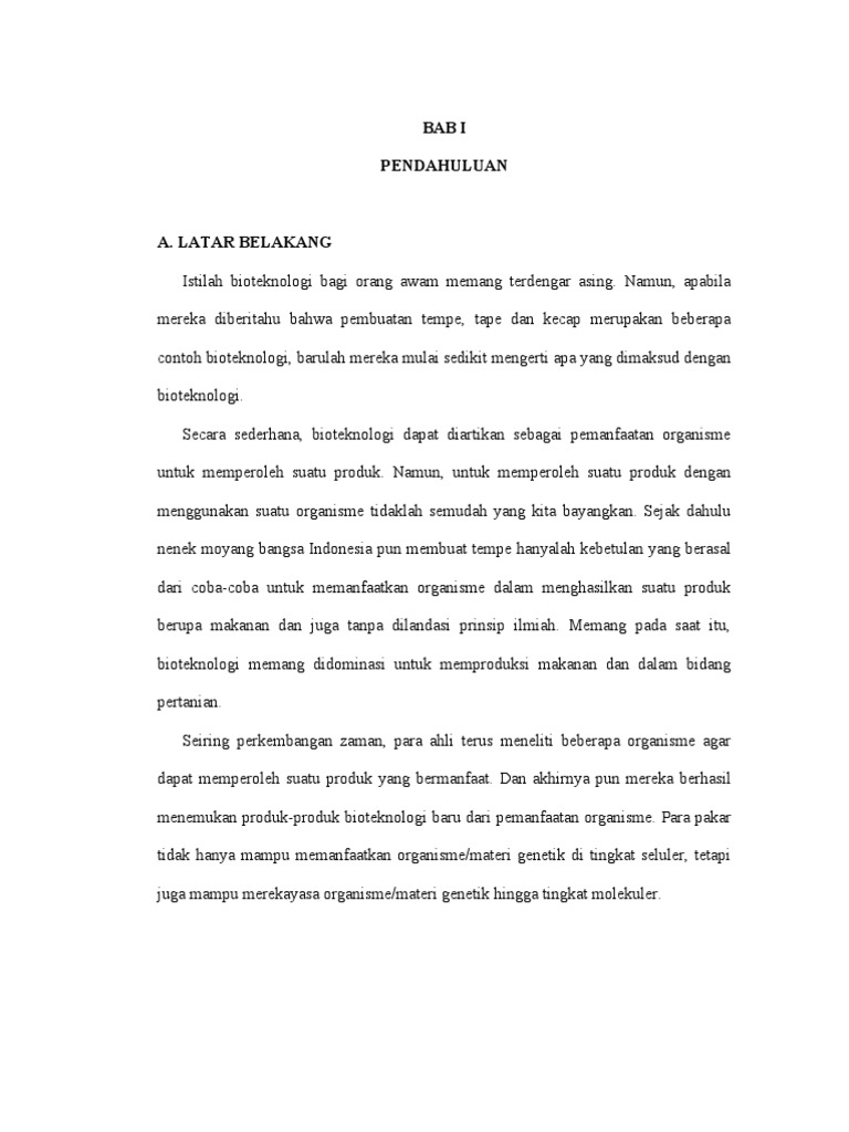 Makalah Bioteknologi