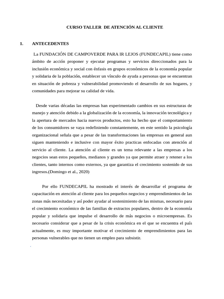 Capacitación en Atención al Cliente | PDF | Servicio al Cliente | Economias