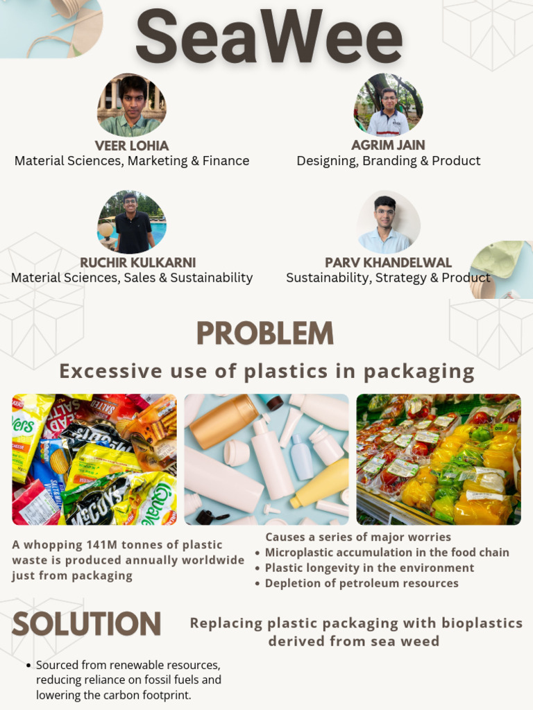 Seaweed Bioplastics for Eco-Friendly Packaging | PDF