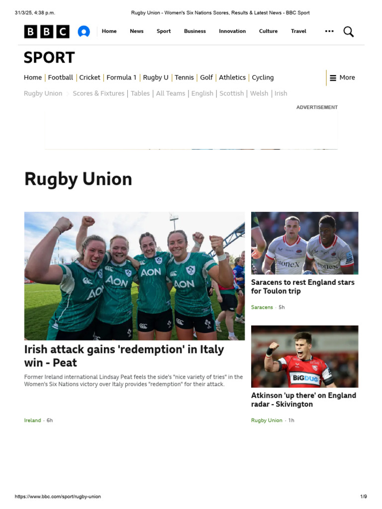 3 | PDF | Rugby Union Teams | Rugby Union