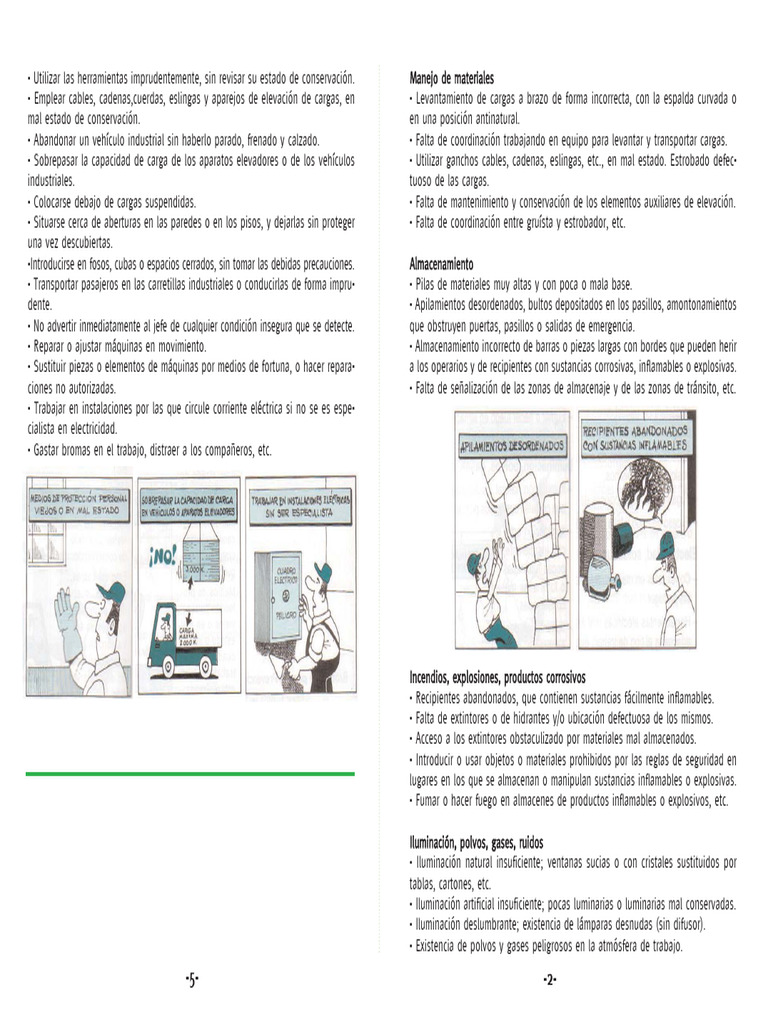 Seguridad en Manejo y Almacenamiento de Materiales | PDF | Encendiendo