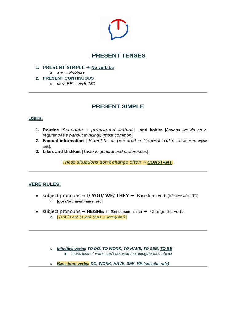 Grade 2 Simple Present Tense Guide | PDF | Grammatical Conjugation | Verb