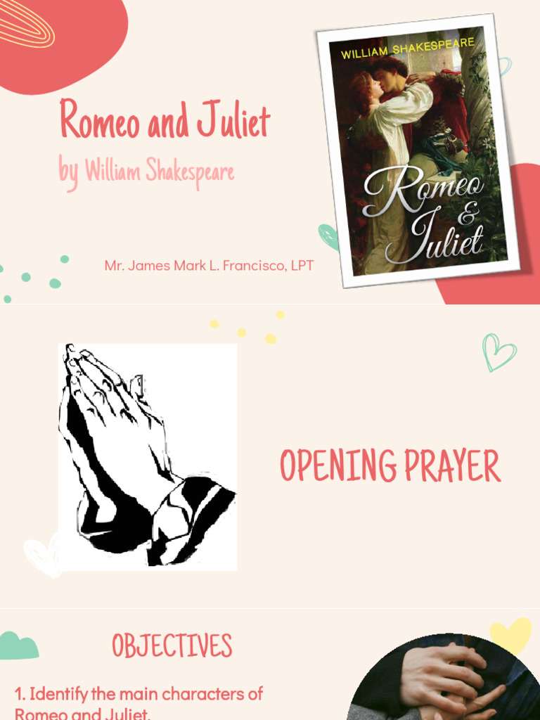 English 9 - Week 3.7 - Session 1 - Romeo and Juliet | PDF | Characters ...