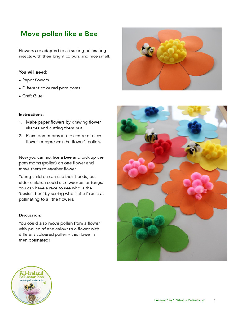 Bee Pollination Craft for Kids | PDF