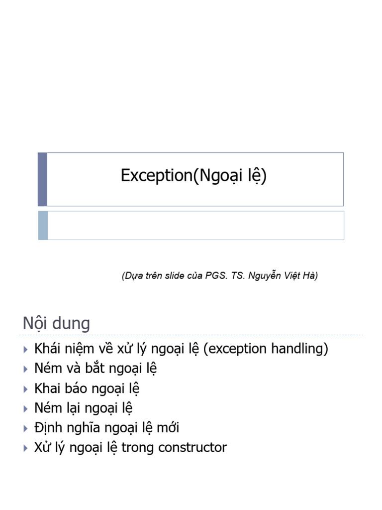7 - Exceptions | PDF