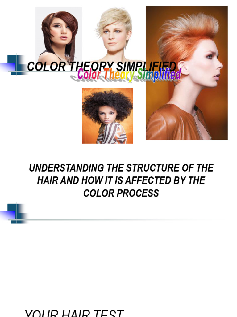 Hair Color Theory and Processes Explained | PDF | Color | Hydrogen Peroxide
