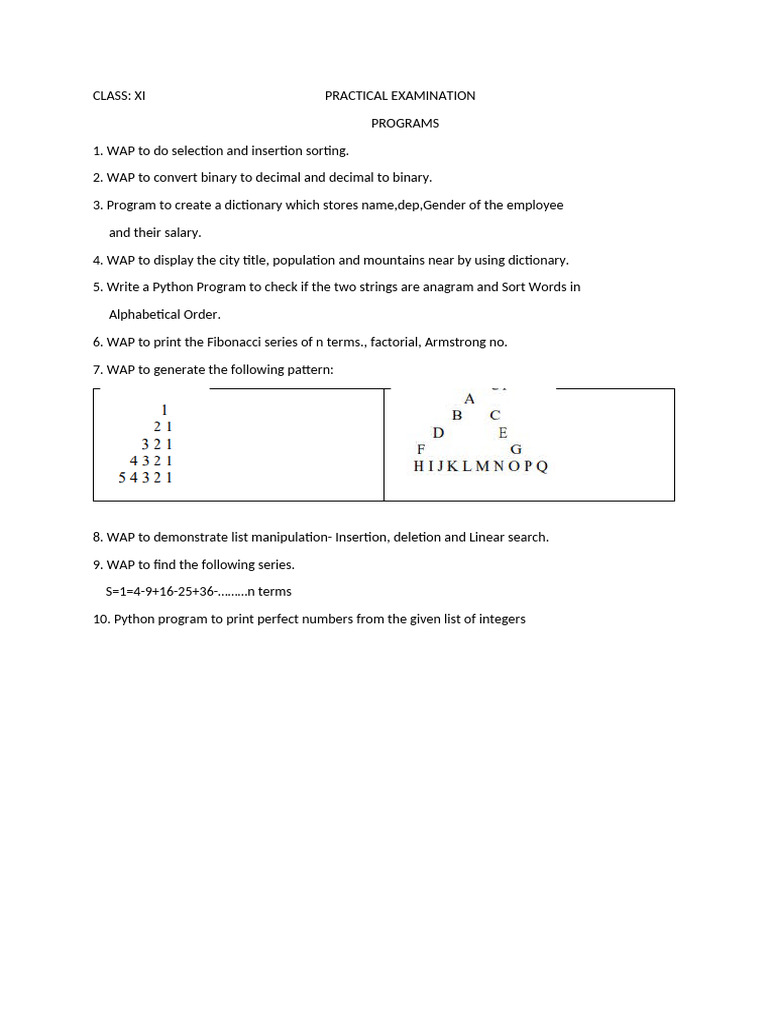 SA-II Practical Examination | PDF