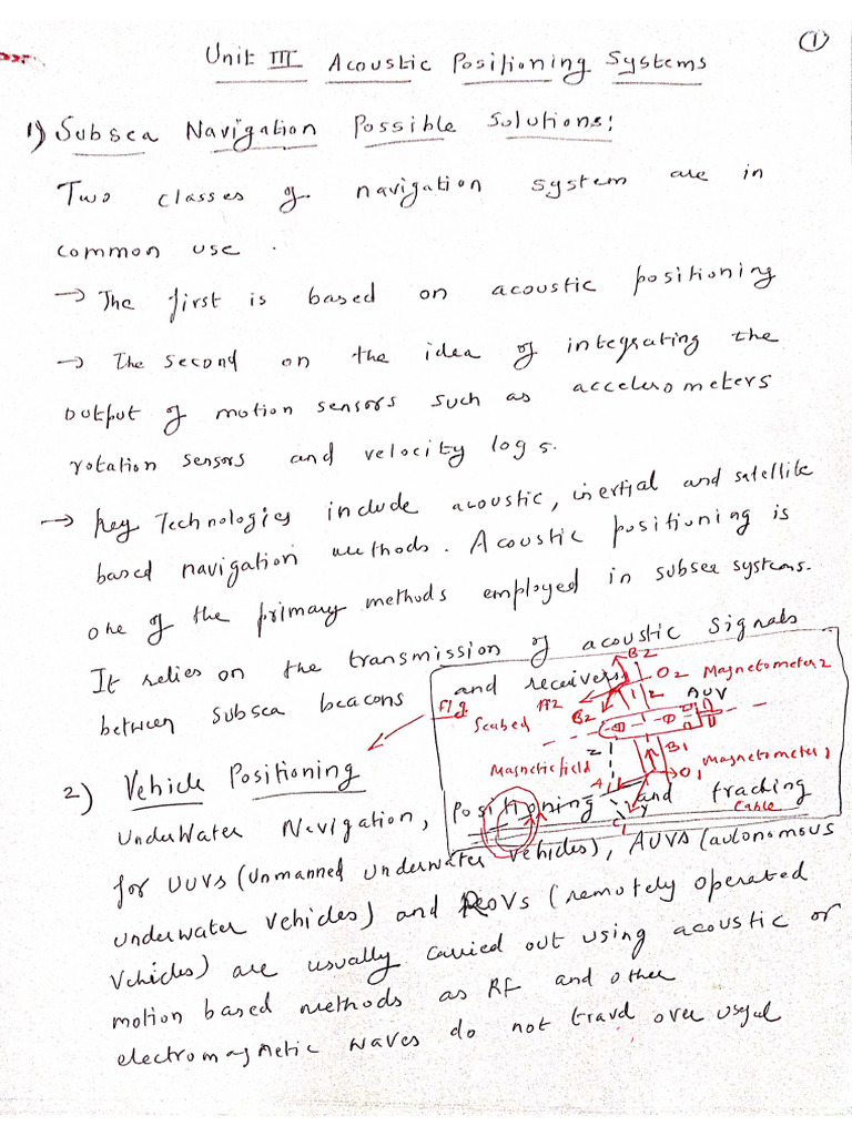 Underwater 3rd and 4th Unit Notes | PDF