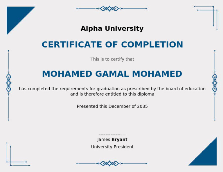 Associate's Degree Certificate Template | PDF