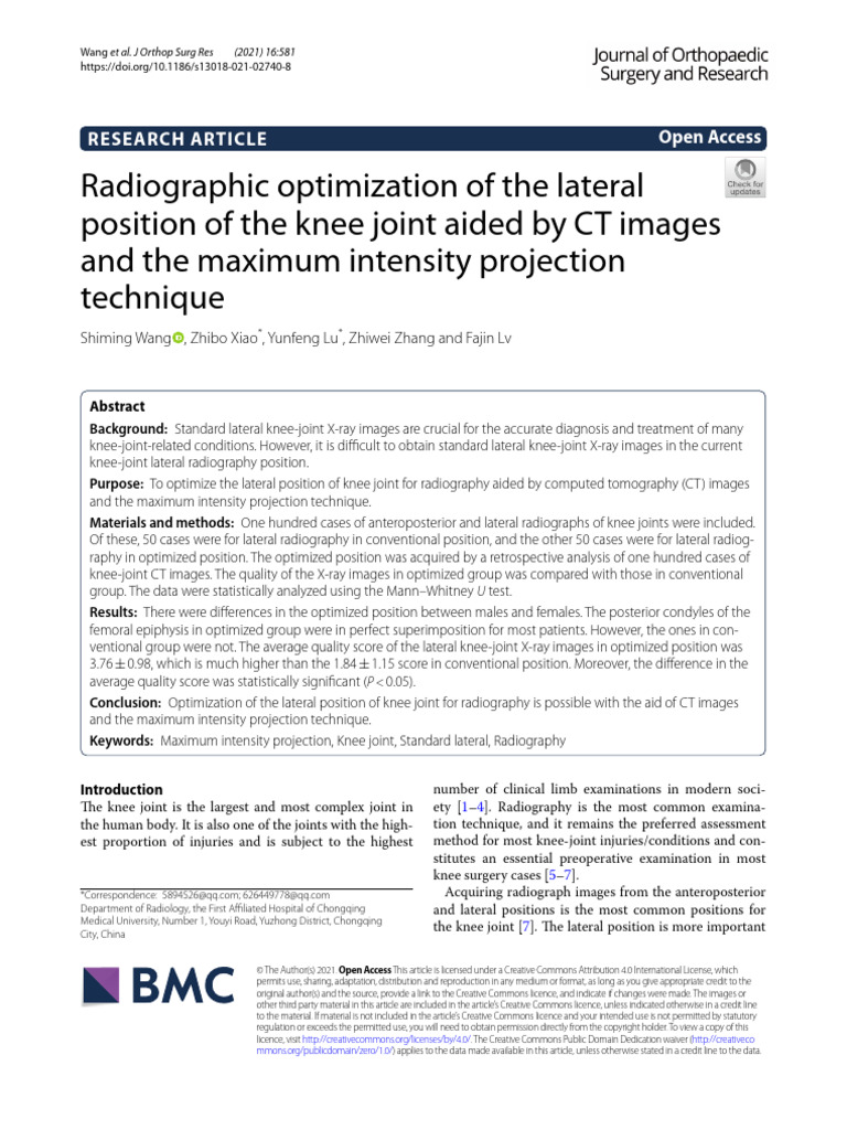 Wang Et Al. - 2021 - Radiographic Optimization of The Lateral Position ...