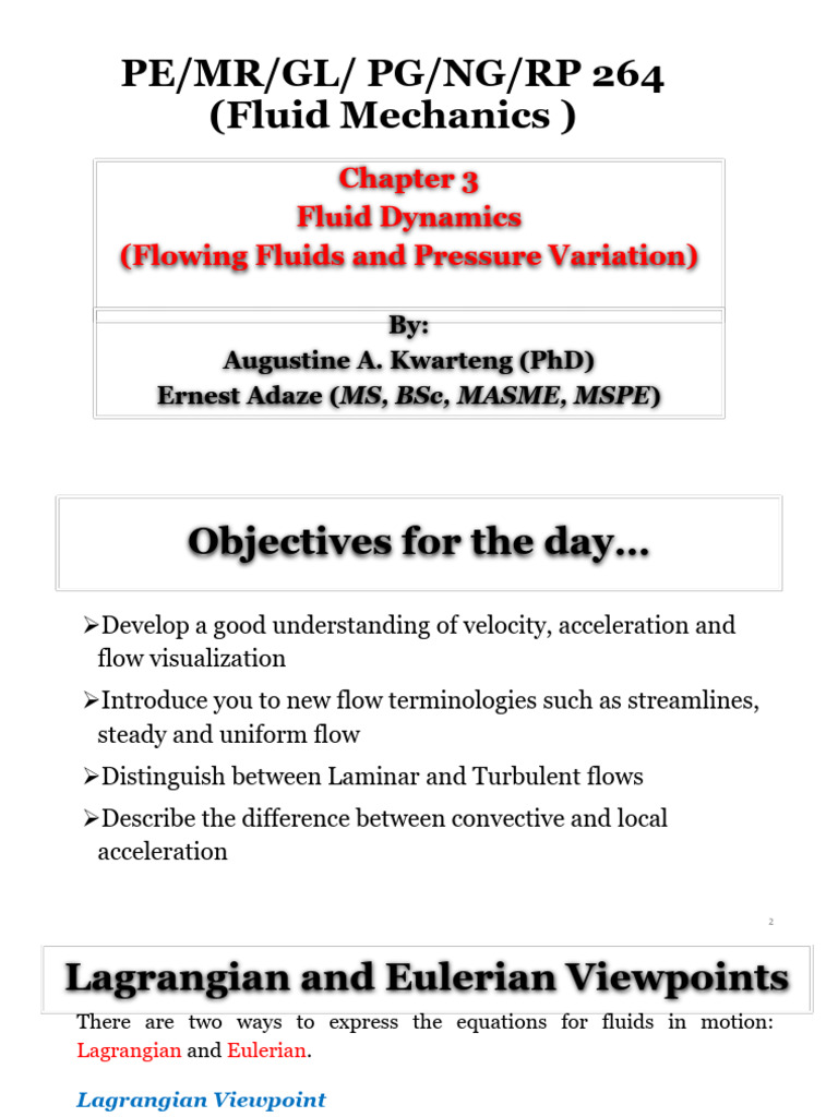 Fluid Dynamics: Flow and Pressure Analysis | PDF | Fluid Dynamics ...