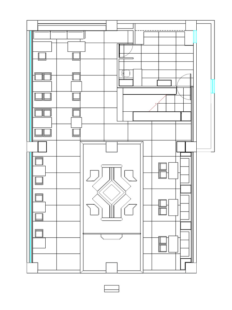 Cafe Plan For Rendering | PDF