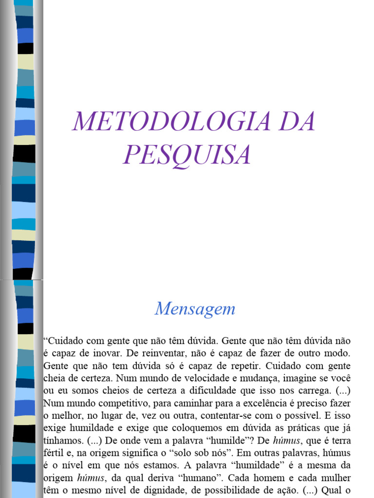 Metodologia da Pesquisa Científica | PDF | Método científico | Science