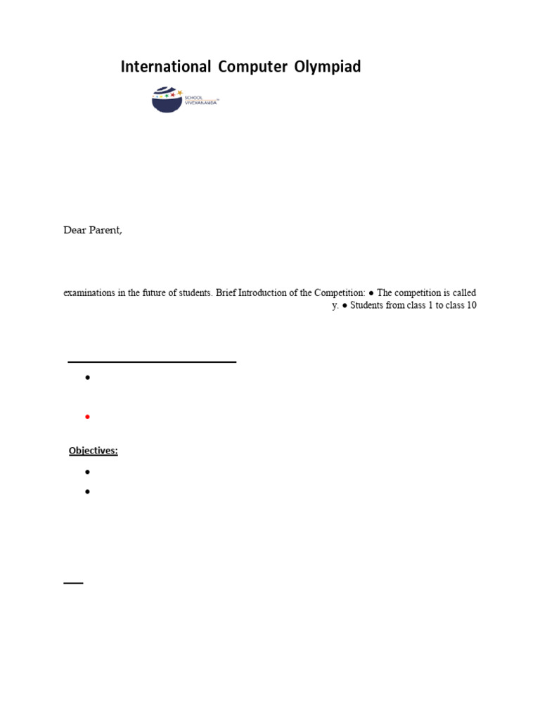 International Computer Olympiad 2023 | PDF