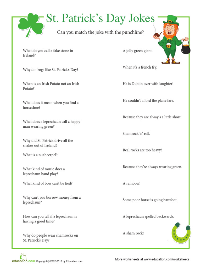 ST Patricks Day Jokes | PDF